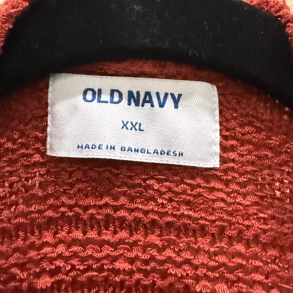 Old Navy Brick Red Open-Front Knit Cardigan - Picture 5 of 7